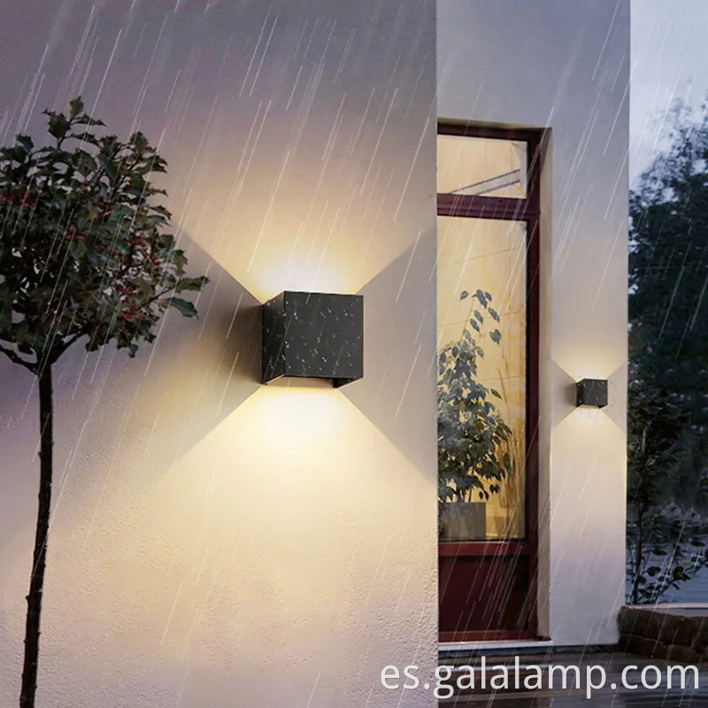 Luz moderna de la pared al aire libre Nordic 6W impermeable al aire libre